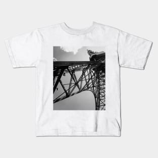 Black and White Tokyo Tower, Tokyo, Japan, Photography Kids T-Shirt